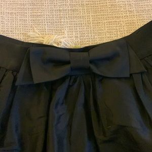 LL Bean Signature 100% Silk Taffeta Skirt